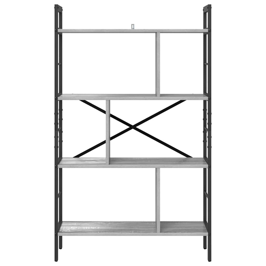Bogreol 7 niveauer 75 x 30 x 123,5 cm Konstrueret træ