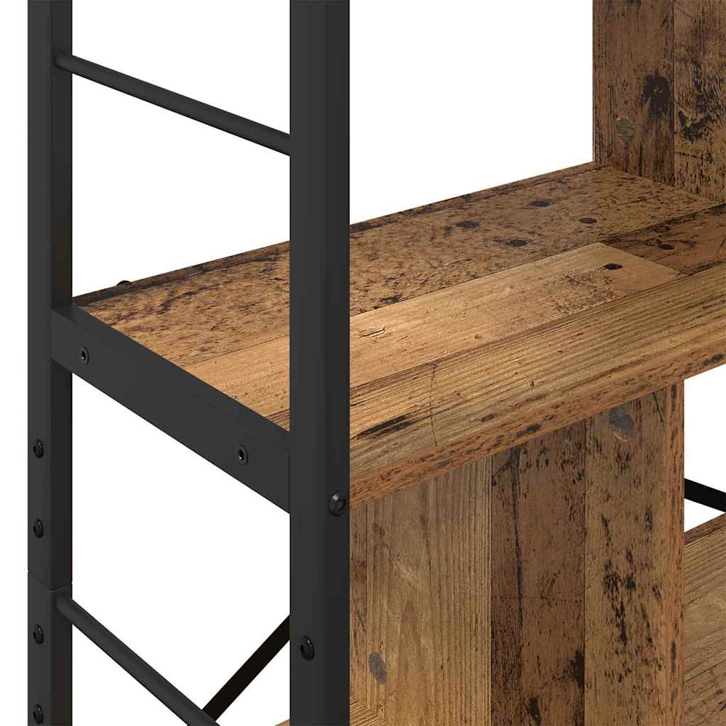 Bogreol Gammelt træ 75 x 30 x 123,5 cm Konstrueret træ