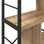 Bogreol 7 niveauer 75 x 30 x 123,5 cm Konstrueret træ
