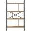 Bogreol 7 niveauer 75 x 30 x 123,5 cm Konstrueret træ
