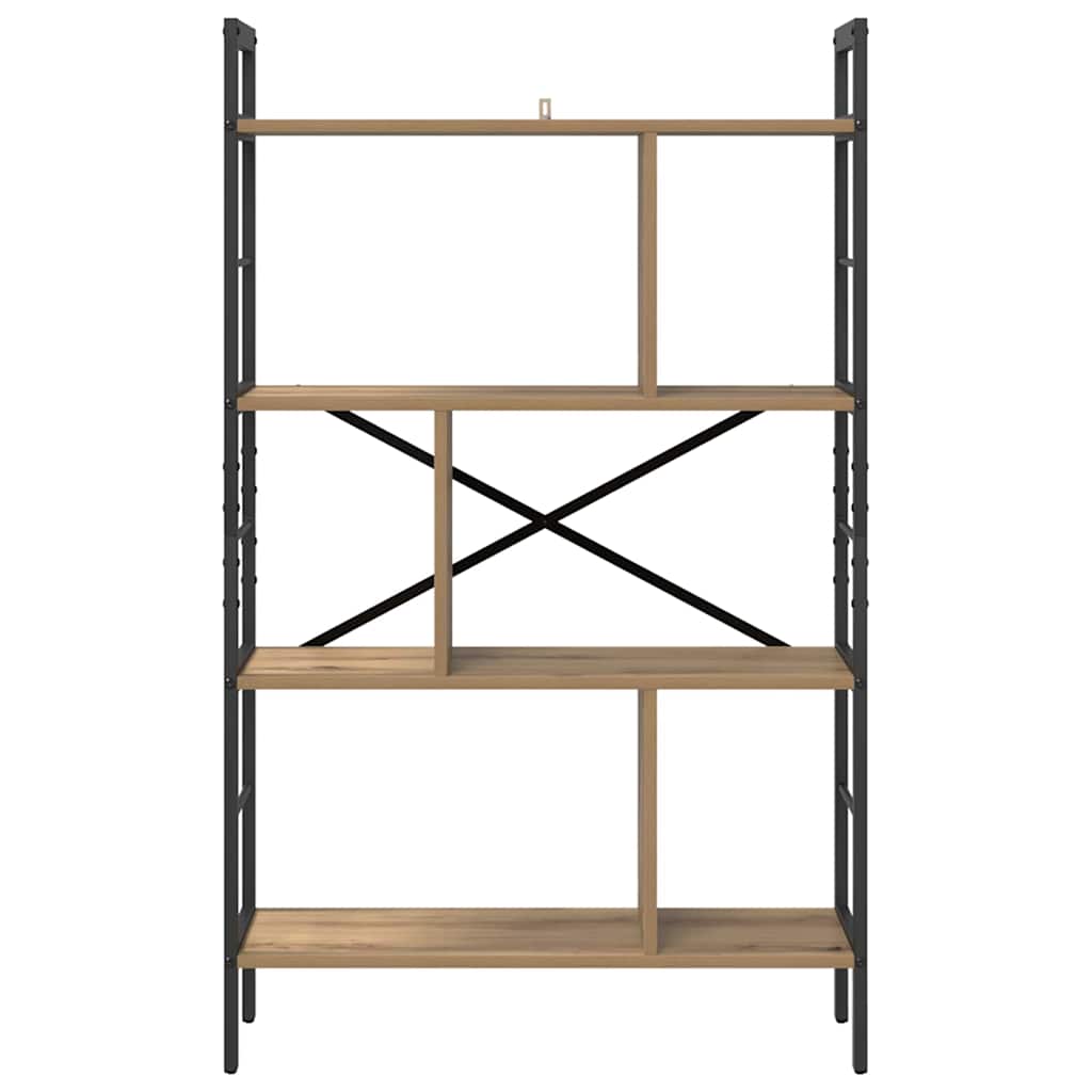 Bogreol 7 niveauer 75 x 30 x 123,5 cm Konstrueret træ