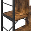 Bogreol 5 niveauer 75 x 30 x 91 cm Konstrueret træ Røget eg