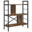 Bogreol 5 niveauer 75 x 30 x 91 cm Konstrueret træ Røget eg