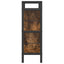 Bogreol 5 niveauer 75 x 30 x 91 cm Konstrueret træ Røget eg