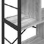 Bogreol 5 niveauer 75 x 30 x 91 cm Konstrueret træ Grå Sonoma