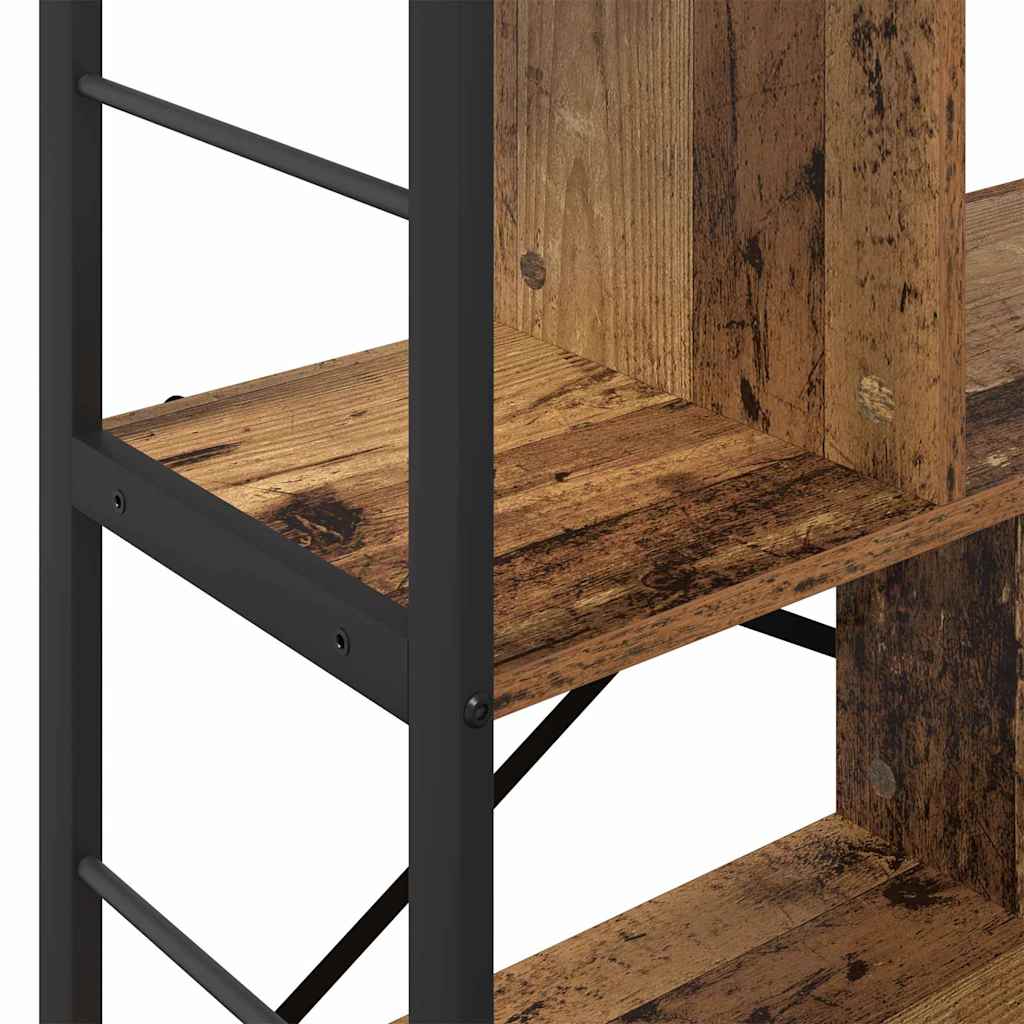Bogreol Gammelt træ 75 x 30 x 91 cm Konstrueret træ