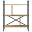 Bogreol 5 niveauer 75 x 30 x 91 cm Konstrueret træ