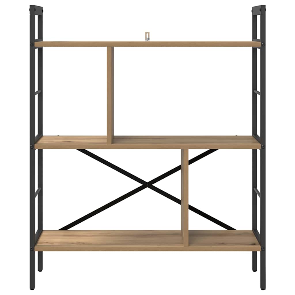 Bogreol 5 niveauer 75 x 30 x 91 cm Konstrueret træ