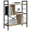 Bogreol 5 niveauer 75 x 30 x 91 cm Konstrueret træ