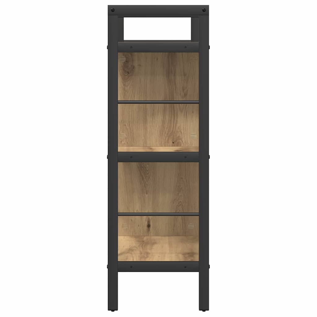 Bogreol 5 niveauer 75 x 30 x 91 cm Konstrueret træ