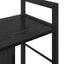 Bogreol 3 niveauer 75 x 30 x 58,5 cm Konstrueret træ Sort eg