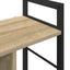Bogreol 3 niveauer 75 x 30 x 58,5 cm Konstrueret træ Sonoma eg