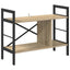 Bogreol 3 niveauer 75 x 30 x 58,5 cm Konstrueret træ Sonoma eg