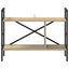 Bogreol 3 niveauer 75 x 30 x 58,5 cm Konstrueret træ Sonoma eg