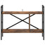 Bogreol 3 niveauer 75 x 30 x 58,5 cm Konstrueret træ Røget eg