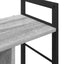 Bogreol 3 niveauer 75 x 30 x 58,5 cm Konstrueret træ Grå Sonoma