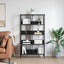 Bogreol Sort eg 82 x 32 x 144,5 cm Konstrueret træ
