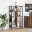 Bogreol Røget eg 82 x 32 x 144,5 cm Konstrueret træ