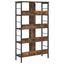 Bogreol Røget eg 82 x 32 x 144,5 cm Konstrueret træ