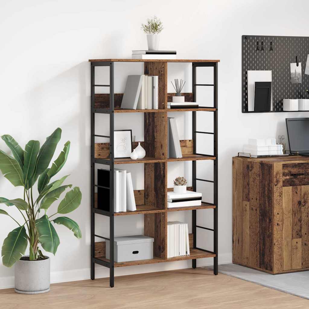 Bogreol Gammelt træ 82 x 32 x 144,5 cm Konstrueret træ