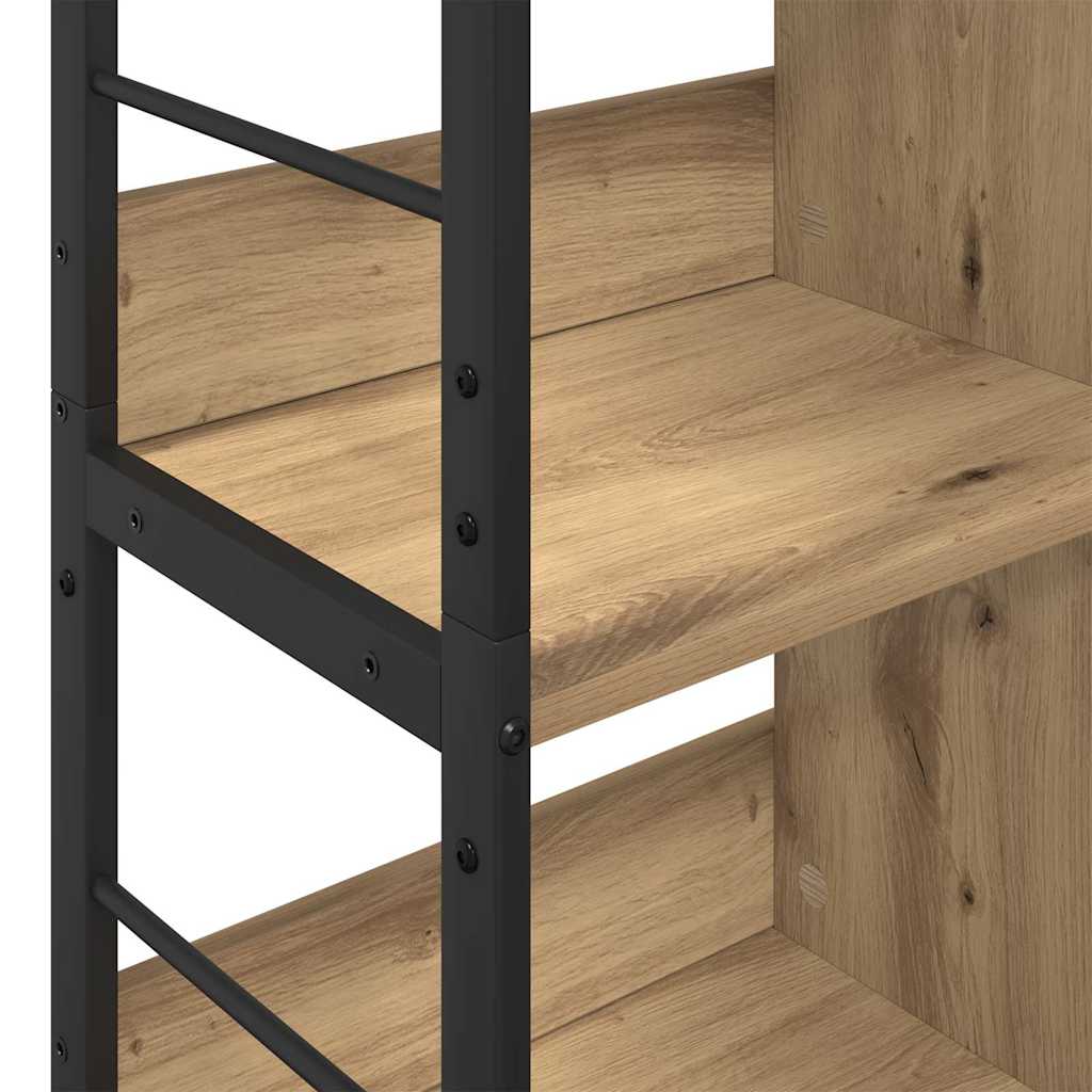 Bogreol 8 niveauer 82 x 32 x 144,5 cm Konstrueret træ