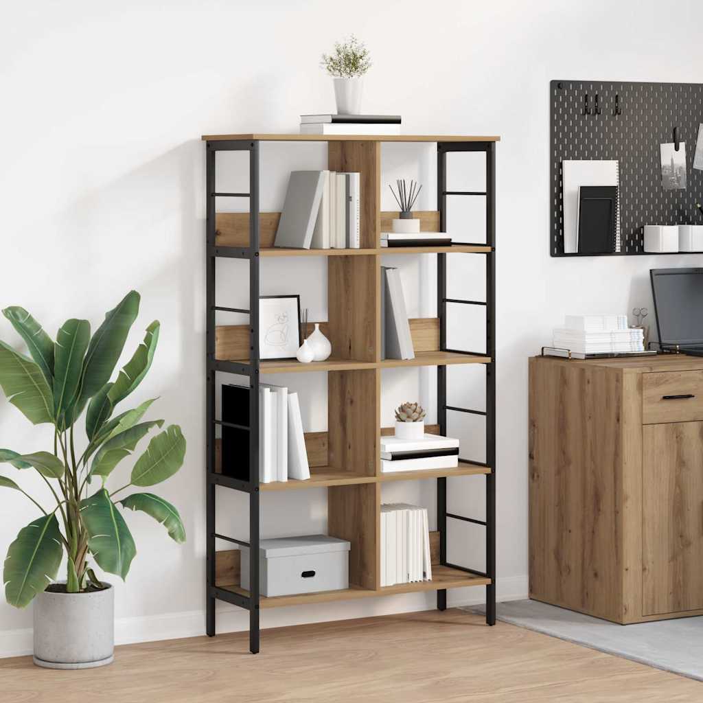 Bogreol 8 niveauer 82 x 32 x 144,5 cm Konstrueret træ