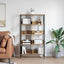 Bogreol 8 niveauer 82 x 32 x 144,5 cm Konstrueret træ