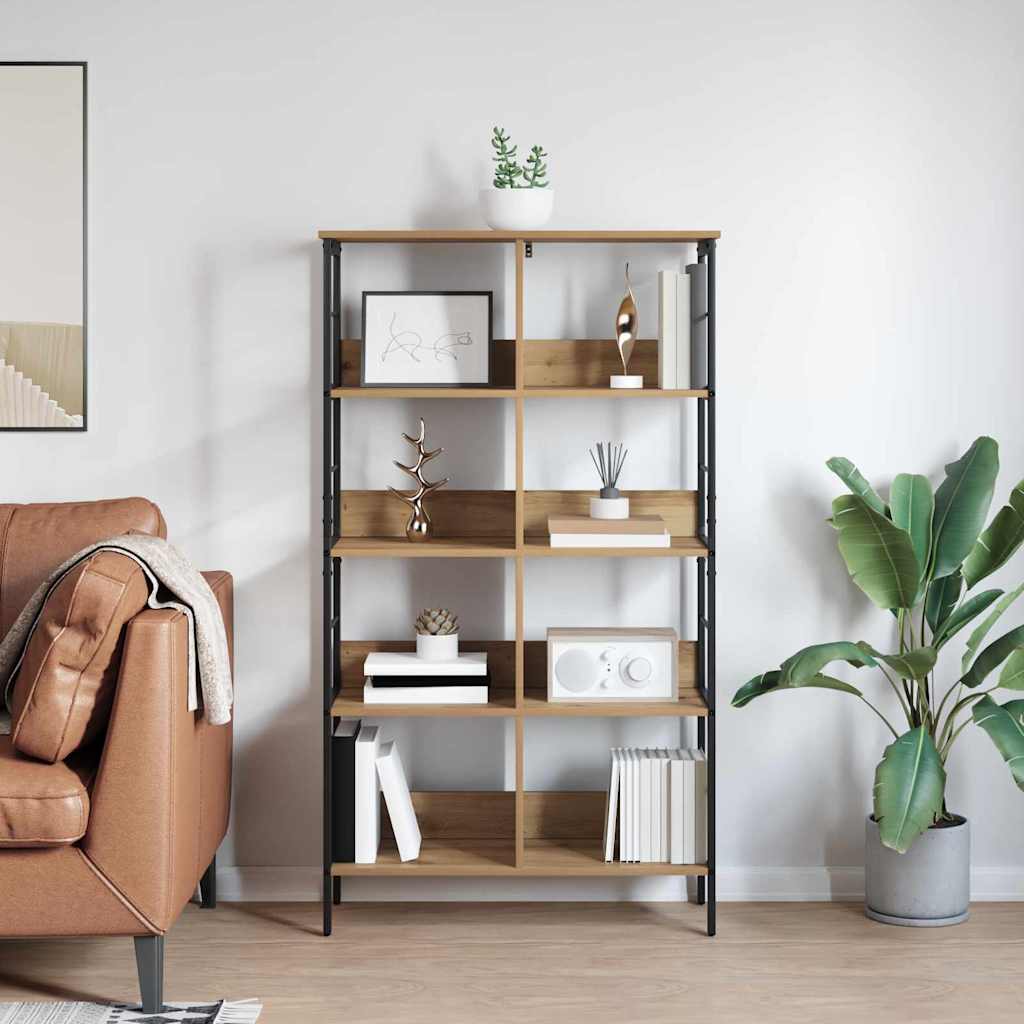 Bogreol 8 niveauer 82 x 32 x 144,5 cm Konstrueret træ