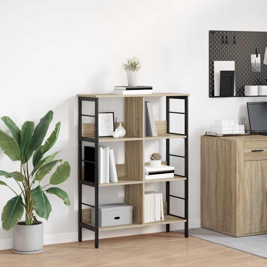 Bogreol Sonoma eg 82 x 32 x 112 cm Konstrueret træ