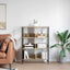 Bogreol 6 niveauer 82 x 32 x 112 cm Konstrueret træ Sonoma eg