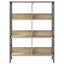 Bogreol 6 niveauer 82 x 32 x 112 cm Konstrueret træ Sonoma eg