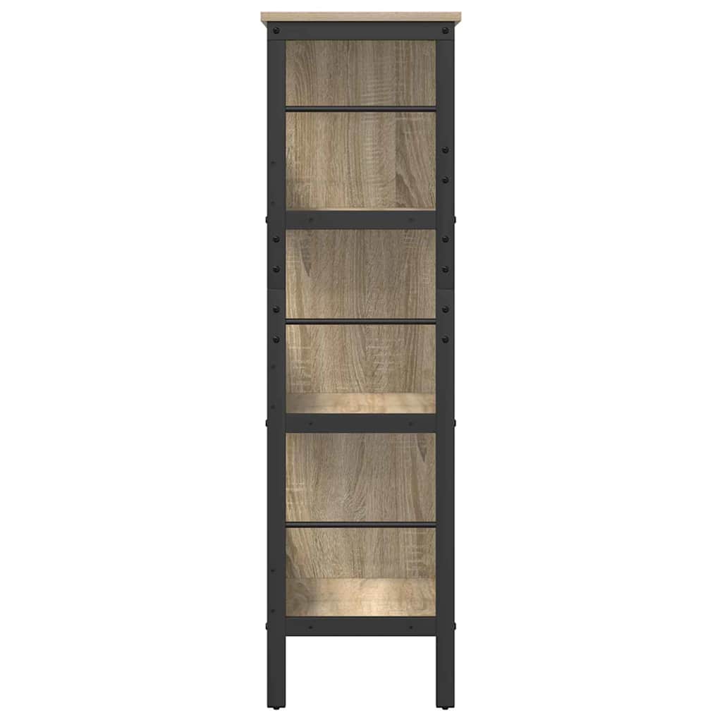 Bogreol Sonoma eg 82 x 32 x 112 cm Konstrueret træ