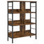 Bogreol Røget eg 82 x 32 x 112 cm Konstrueret træ