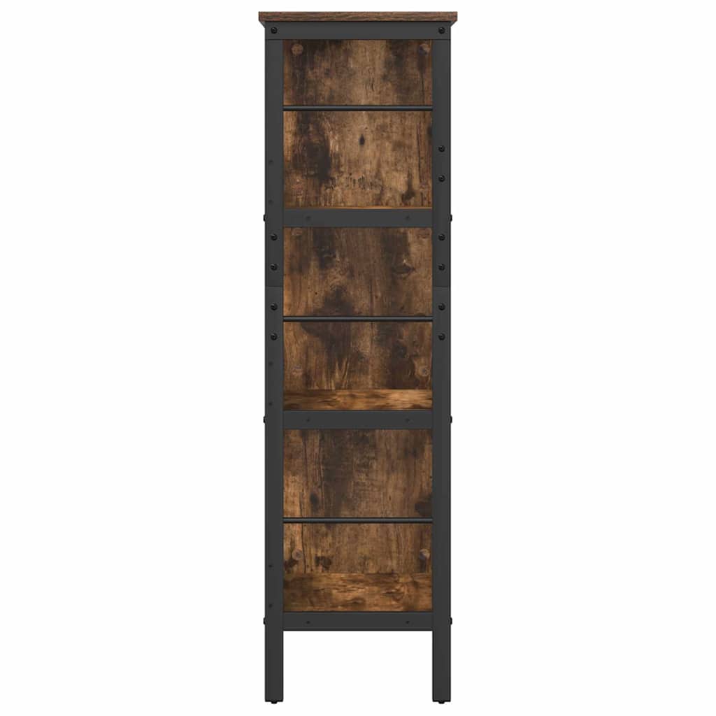 Bogreol Røget eg 82 x 32 x 112 cm Konstrueret træ