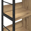Bogreol 6 niveauer 82 x 32 x 112 cm Konstrueret træ