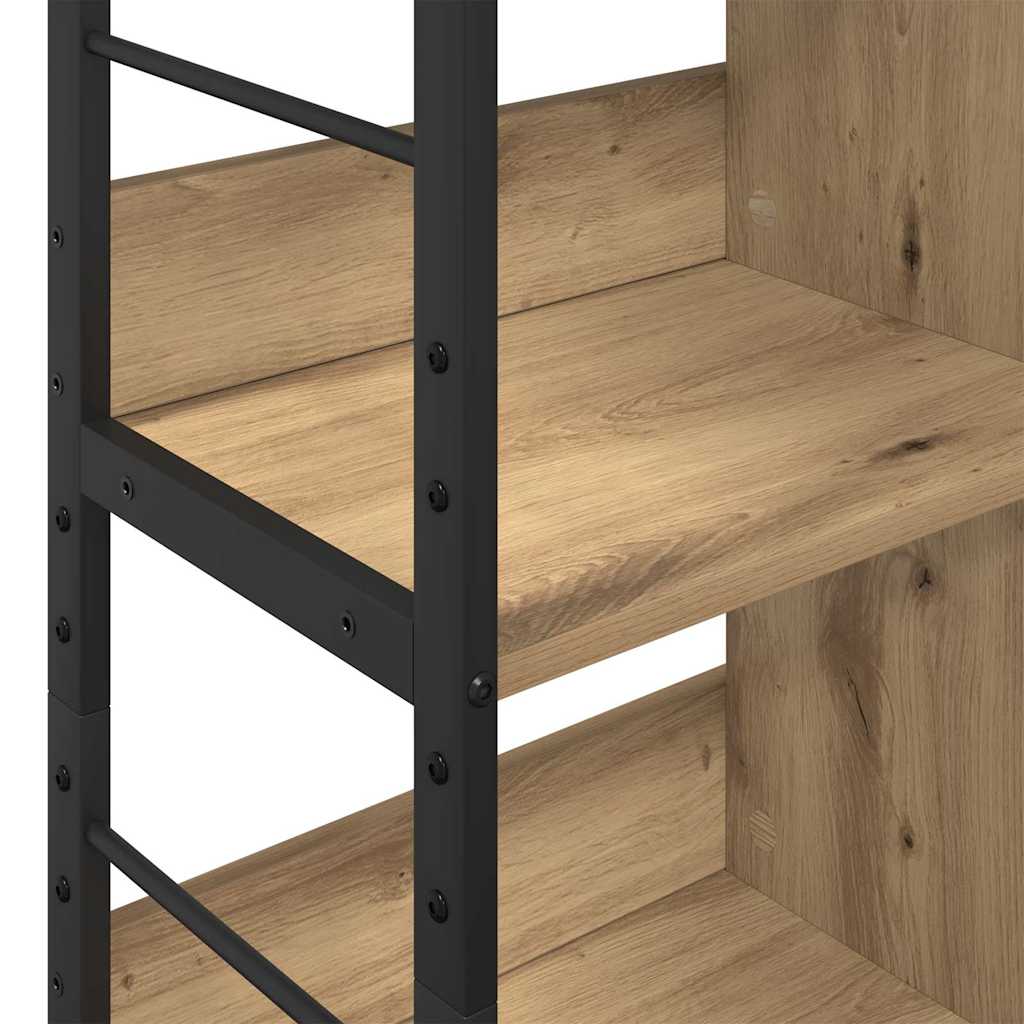 Bogreol 6 niveauer 82 x 32 x 112 cm Konstrueret træ