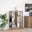 Bogreol 6 niveauer 82 x 32 x 112 cm Konstrueret træ