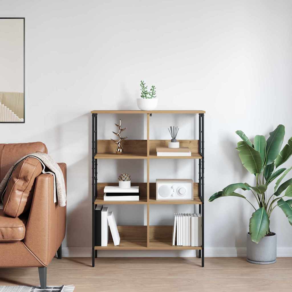 Bogreol 6 niveauer 82 x 32 x 112 cm Konstrueret træ