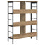 Bogreol 6 niveauer 82 x 32 x 112 cm Konstrueret træ