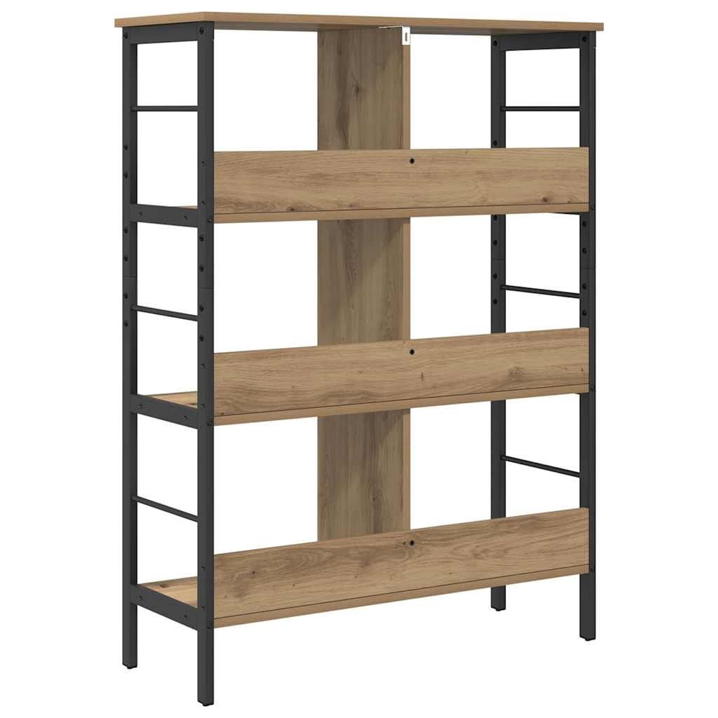 Bogreol 6 niveauer 82 x 32 x 112 cm Konstrueret træ
