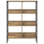 Bogreol 6 niveauer 82 x 32 x 112 cm Konstrueret træ