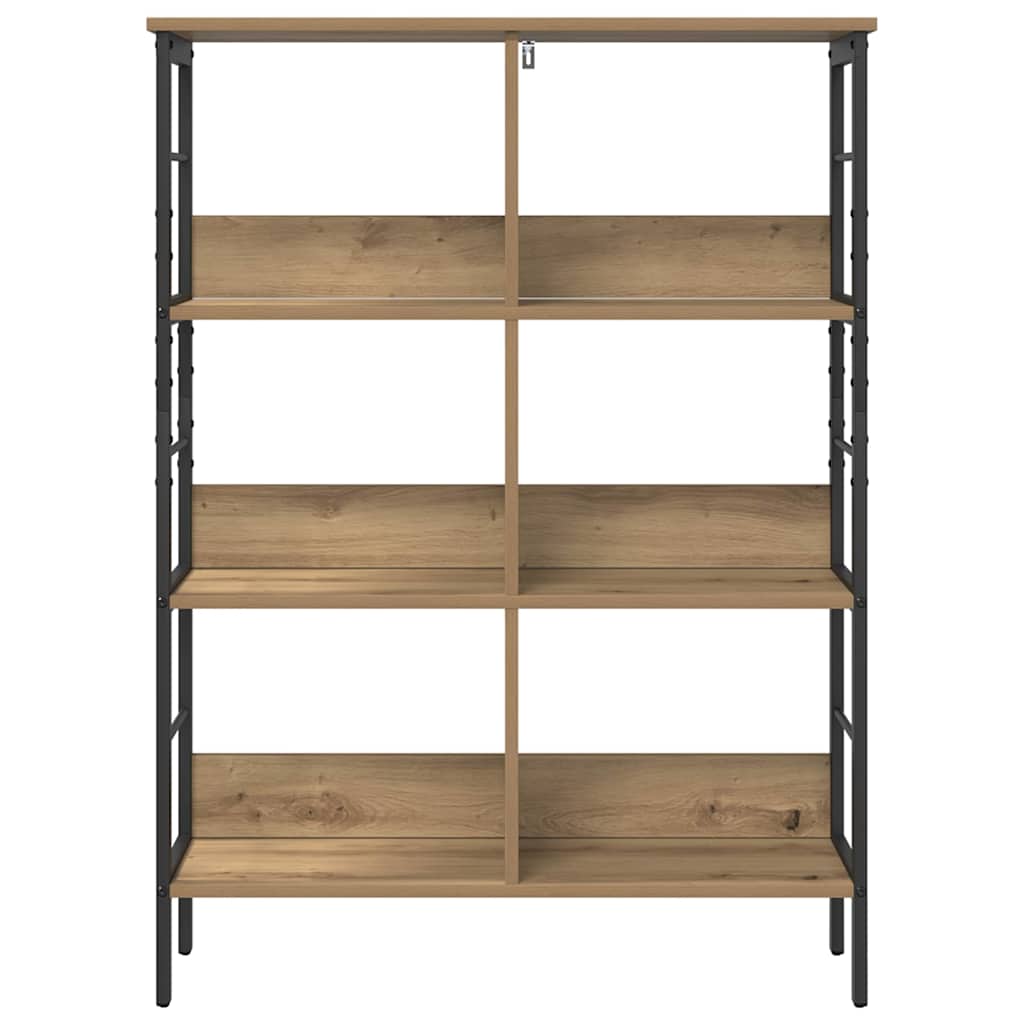 Bogreol 6 niveauer 82 x 32 x 112 cm Konstrueret træ