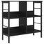 Bogreol Sort eg 82 x 32 x 79 cm Konstrueret træ