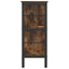 Bogreol Røget eg 82 x 32 x 79 cm Konstrueret træ