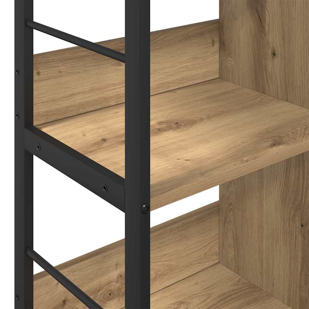Bogreol 4 niveauer 82 x 32 x 79 cm Konstrueret træ