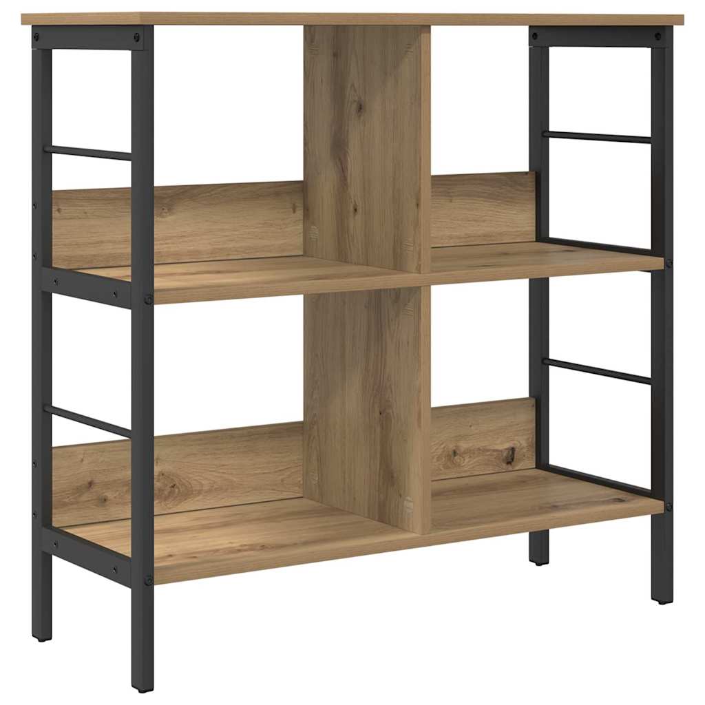 Bogreol 4 niveauer 82 x 32 x 79 cm Konstrueret træ