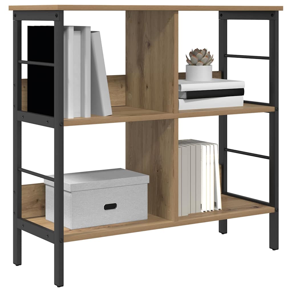 Bogreol 4 niveauer 82 x 32 x 79 cm Konstrueret træ