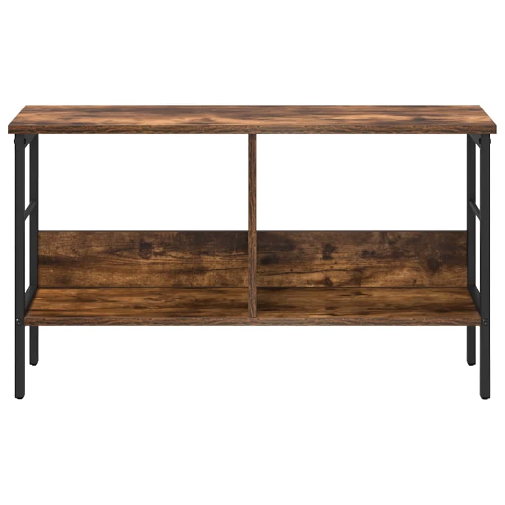 Bogreol Røget eg 82 x 32 x 47 cm Konstrueret træ