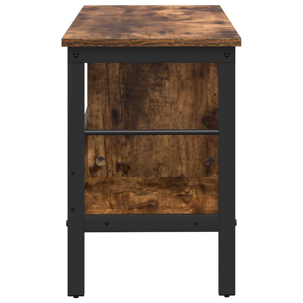 Bogreol Røget eg 82 x 32 x 47 cm Konstrueret træ