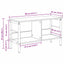 Bogreol Røget eg 82 x 32 x 47 cm Konstrueret træ